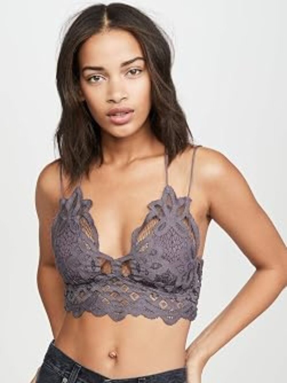 One Adella FP Bralette - Charcoal